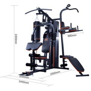 JX-DS930 Multi-Gym 3 Station Equipment with Boxing Punching Bag - Image 4