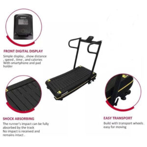 Home Gym Curved Manual Treadmill. - Image 3