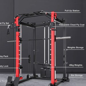J033 Home Gym Smith Workout Machine. - Image 3