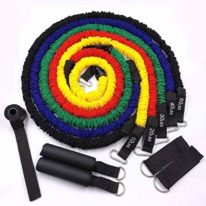 150Lbs Home Gym Workout Resistance Tubes. - Image 3