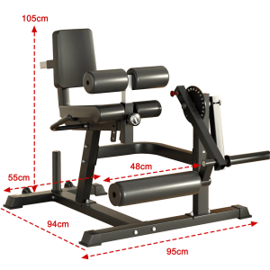 HomeGym Leg Curl Machine with Extension. - Image 3